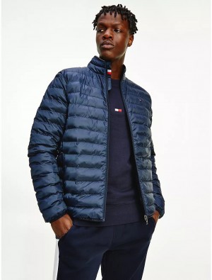 Tommy Hilfiger Recycled Packable Jacket Jackets Desert Sky | 8514-CHLSV