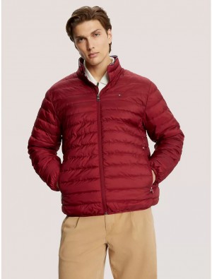 Tommy Hilfiger Recycled Packable Jacket Jackets Rouge | 0378-VFXKT