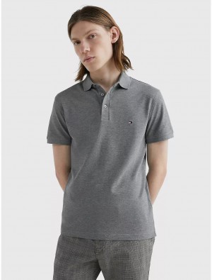 Tommy Hilfiger Regular Fit 1985 Polo Polos Medium Grey Heather | 3895-UKWLX