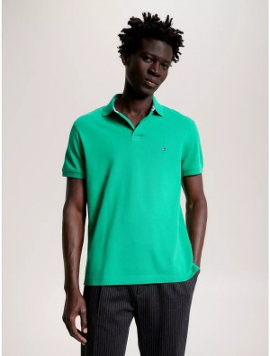 Tommy Hilfiger Regular Fit 1985 Polo Polos Primary Green | 3629-CGNHI