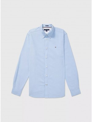 Tommy Hilfiger Regular Fit Stretch Oxford Shirt Tops Provence | 5760-MAEOQ