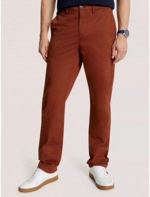 Tommy Hilfiger Regular Fit THFlex Tommy Chino Pants Heritage Gold | 4970-BFMAX