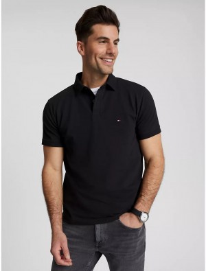 Tommy Hilfiger Regular Fit Tommy Polo Polos Dark Sable | 1860-GZMDX