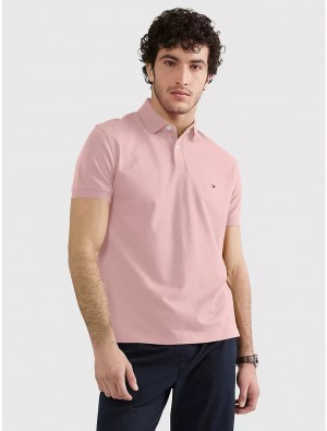 Tommy Hilfiger Regular Fit Tommy Polo Polos Baked Salmon | 6754-GBXHE