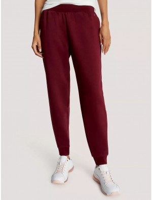 Tommy Hilfiger Relaxed Fit Solid Sweatpant Pants & Shorts Deep Rouge | 2761-NXZJS