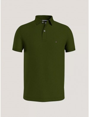 Tommy Hilfiger Slim Fit 1985 Polo Polos Putting Green | 7293-CBMTA