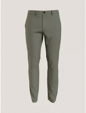 Tommy Hilfiger Slim Fit THFlex Comfort Stretch Chino Pants Green Cliffs | 5628-DAXBC