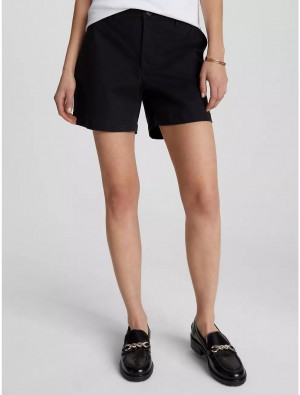 Tommy Hilfiger Solid 5" Short Pants & Shorts Dark Sable | 0436-WMIDS