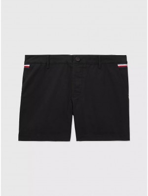 Tommy Hilfiger Solid Short Bottoms Dark Sable | 9370-RJFBH