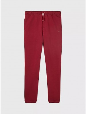 Tommy Hilfiger Solid Sweatpant Bottoms Rouge | 0143-EWQYK