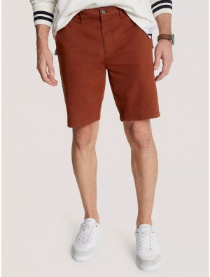 Tommy Hilfiger Straight Fit Twill 9" Chino Short Shorts Heritage Gold | 9857-KERJO