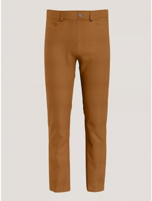 Tommy Hilfiger Straight Fit Twill Pant Pants Golden Rays | 7653-GVZMK