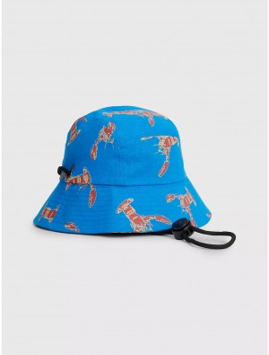 Tommy Hilfiger TH X ANDY WARHOL Bucket Hat Hats Shocking Blue | 6102-NFKRG