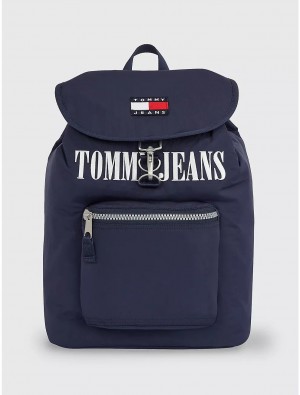 Tommy Hilfiger TJ Heritage Flap Backpack Bags Twilight Navy | 3508-XPTEG