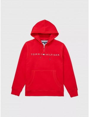 Tommy Hilfiger Tommy Hoodie Tops Primary Red | 4329-YHEMG