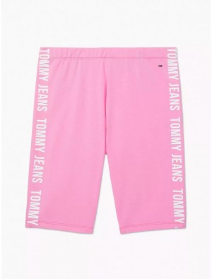 Tommy Hilfiger Tommy Jeans Bike Short Bottoms Madeleine Rose | 9410-YDJQF