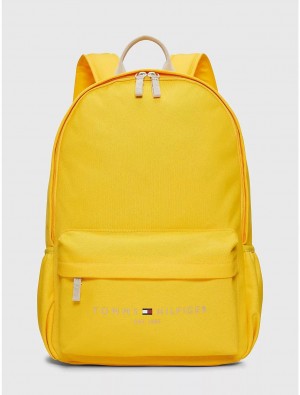 Tommy Hilfiger Tommy Logo Backpack Bags Primary Yellow | 1603-ANUKP