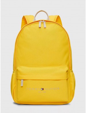 Tommy Hilfiger Tommy Logo Backpack Bags Primary Yellow | 9368-CYRWO