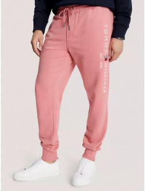 Tommy Hilfiger Tommy Logo Sweatpant Pants Pink Blossom | 5314-MUITE