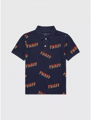 Tommy Hilfiger Tommy Polo Tops Cobalt Sapphire Multi | 9180-JZWEI