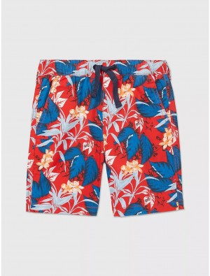 Tommy Hilfiger Tropics Pull-On Short Bottoms Blush Red | 1087-ACZRB