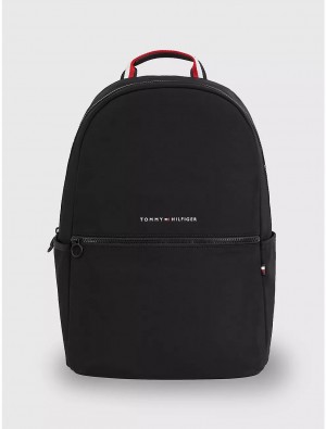 Tommy Hilfiger Utility Backpack Bags Black | 2051-KEPWH