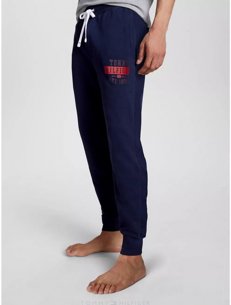 Tommy Hilfiger 85 Jogger Pant Sleepwear Dark Navy | 8963-GZXLO