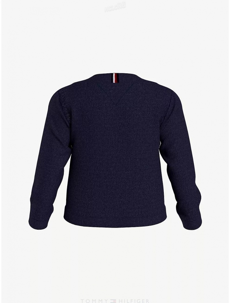 Tommy Hilfiger Babies' Classic Cardigan Sweatshirts & Sweaters Cobalt Sapphire | 0495-MCHSJ