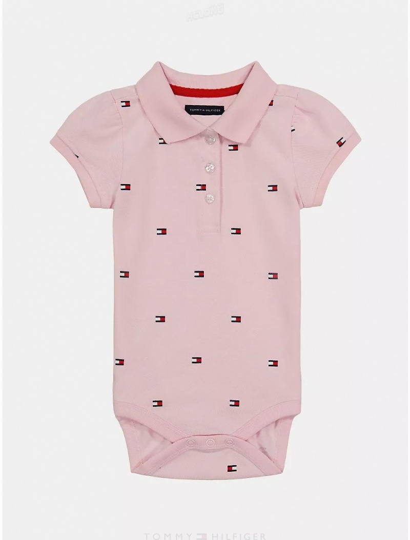 Tommy Hilfiger Babies' Flag Bodysuit Bodysuits Ballerina | 3947-KOQVJ