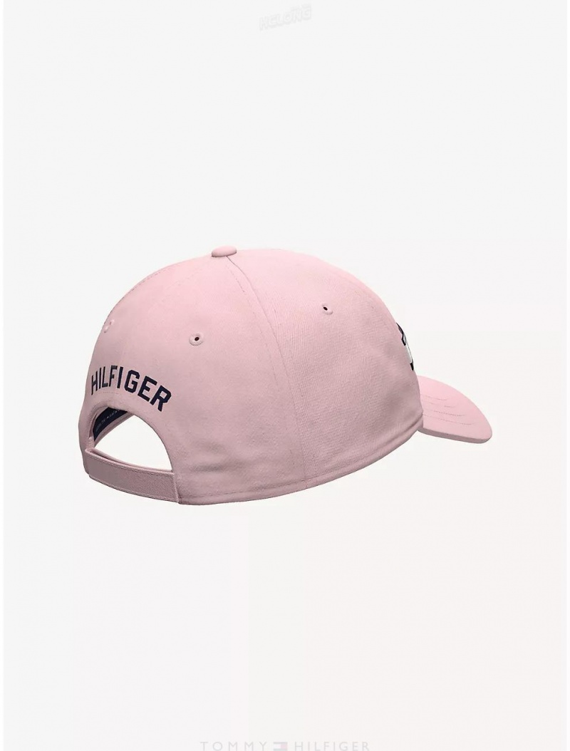 Tommy Hilfiger Babies' Flag Stripe Logo Baseball Cap Hats Blushing Bride | 9108-FMYAG