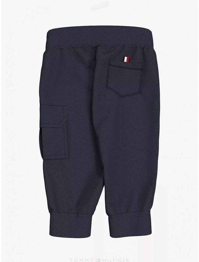 Tommy Hilfiger Babies' Knit Cargo Pant Pants Desert Sky | 0123-YAPOC