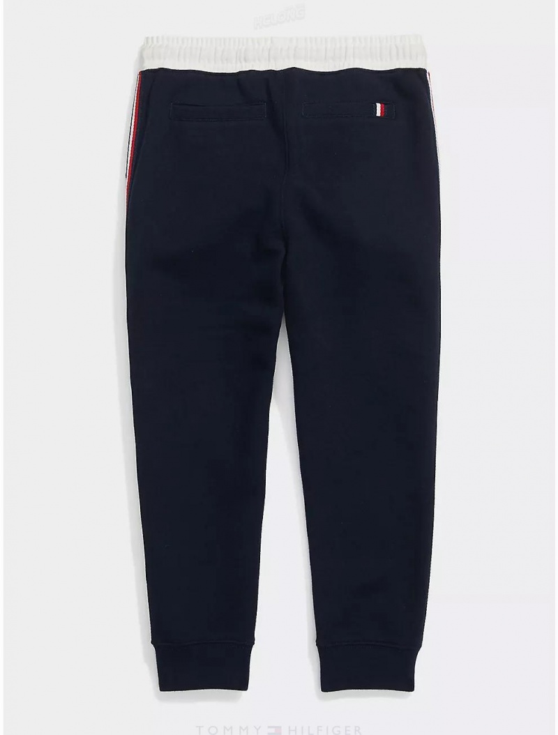 Tommy Hilfiger Babies' Side Stripe Jogger Sweatpants + Joggers Desert Sky | 0571-IRSZV