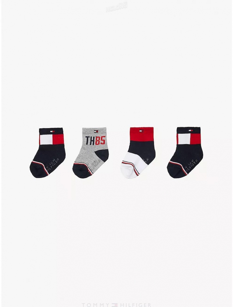 Tommy Hilfiger Babies' Sock 4-Pack Socks Multi | 9437-BLFQC