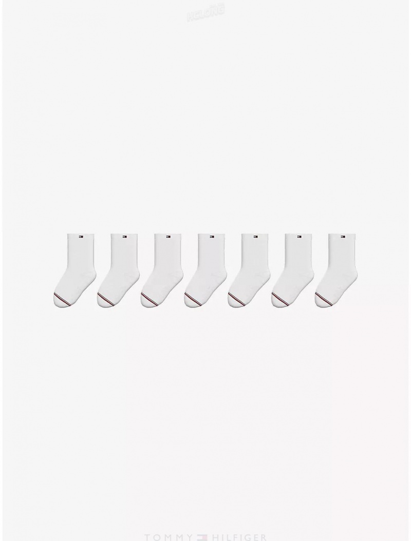 Tommy Hilfiger Babies' Sock 7-Pack Socks Classic White | 4830-YKJUX