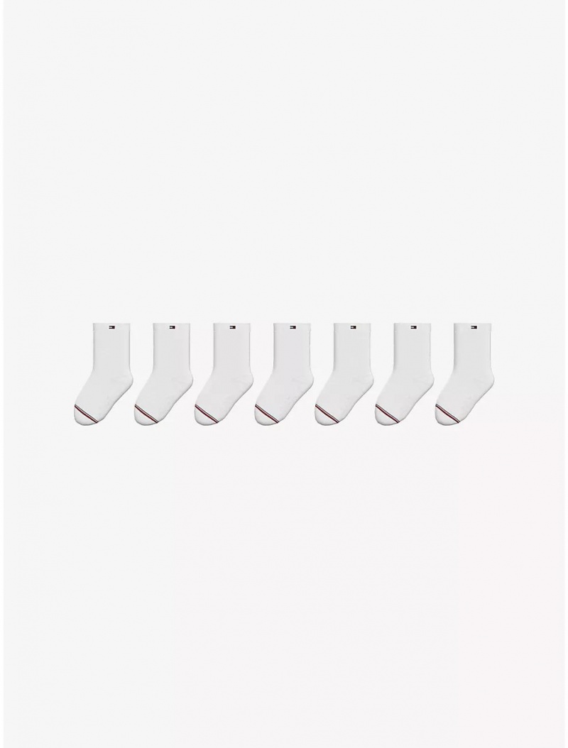 Tommy Hilfiger Babies\' Sock 7-Pack Socks Classic White | 4830-YKJUX