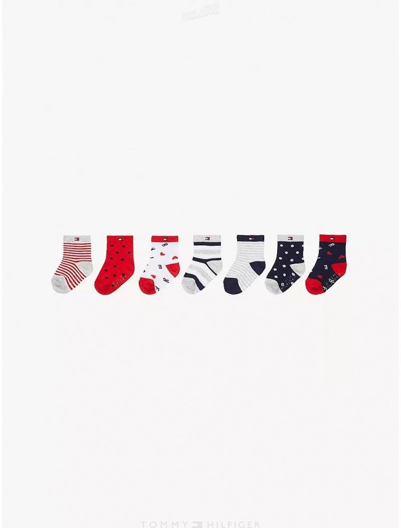 Tommy Hilfiger Babies' Sock 7-Pack Socks Multi | 7204-NDQWI