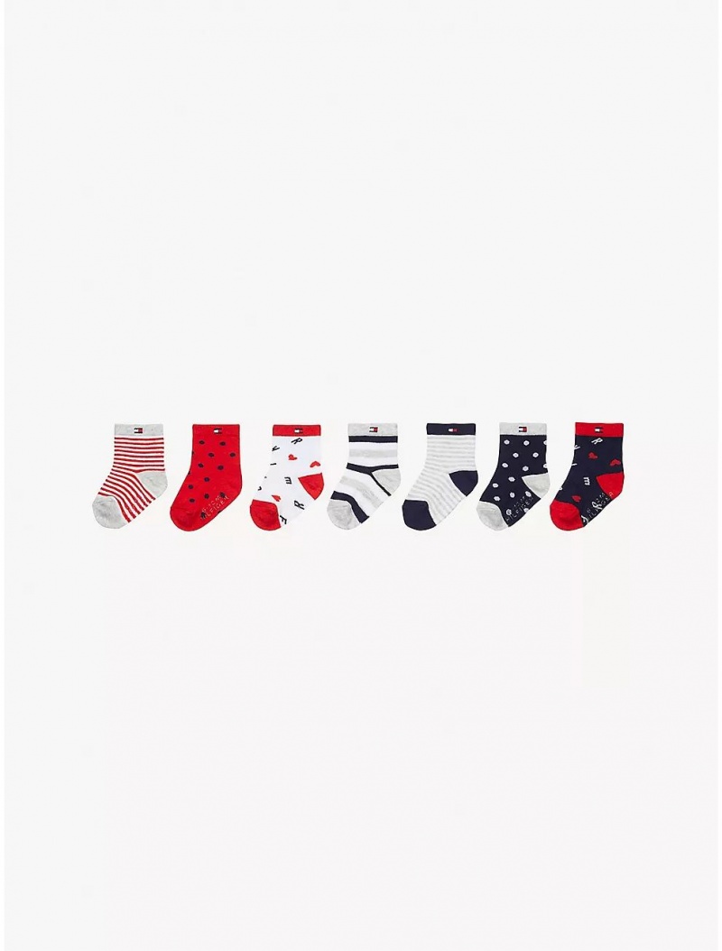 Tommy Hilfiger Babies\' Sock 7-Pack Socks Multi | 7204-NDQWI