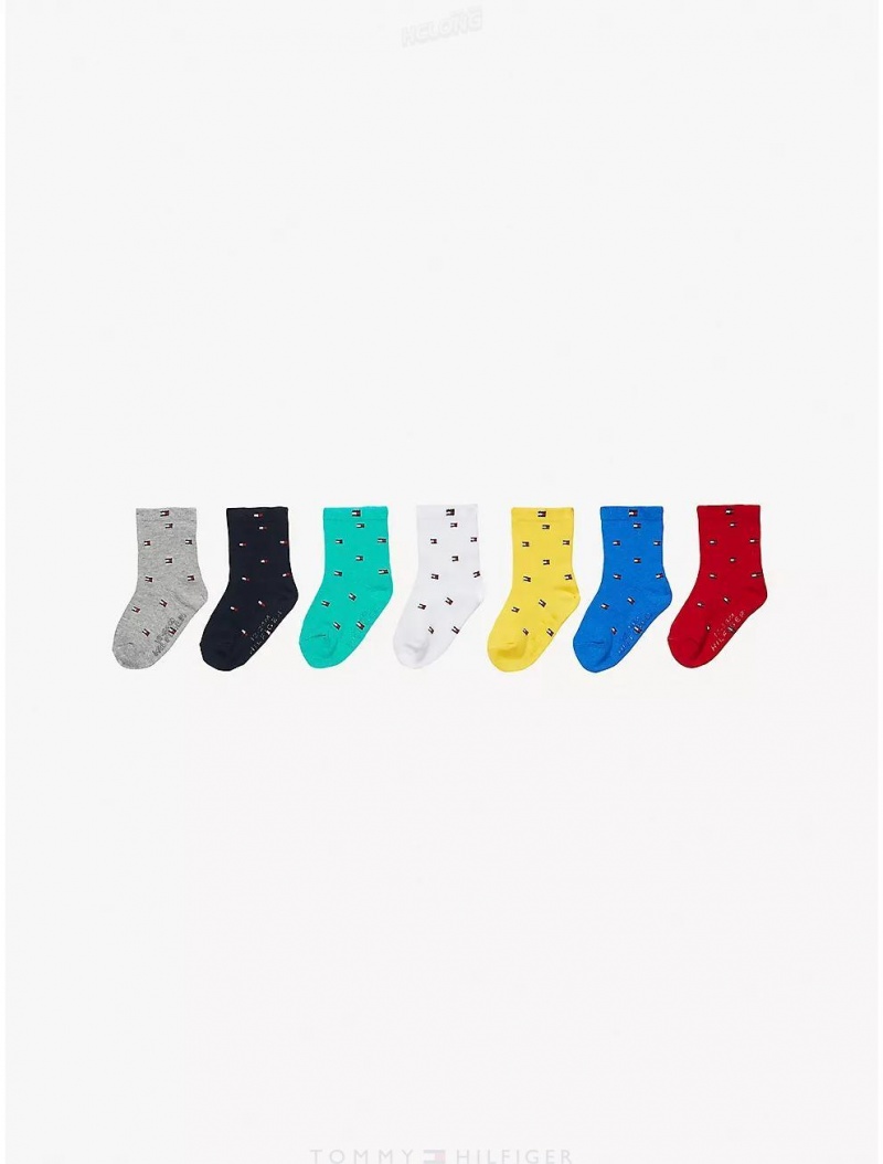 Tommy Hilfiger Babies' Sock 7-Pack Socks Multi | 9086-EGYFZ