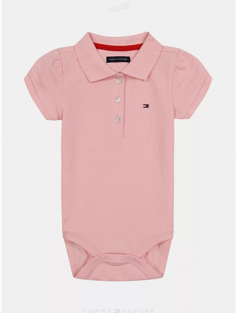 Tommy Hilfiger Babies' Solid Bodysuit Bodysuits Rose Shadow | 0738-MGCBN