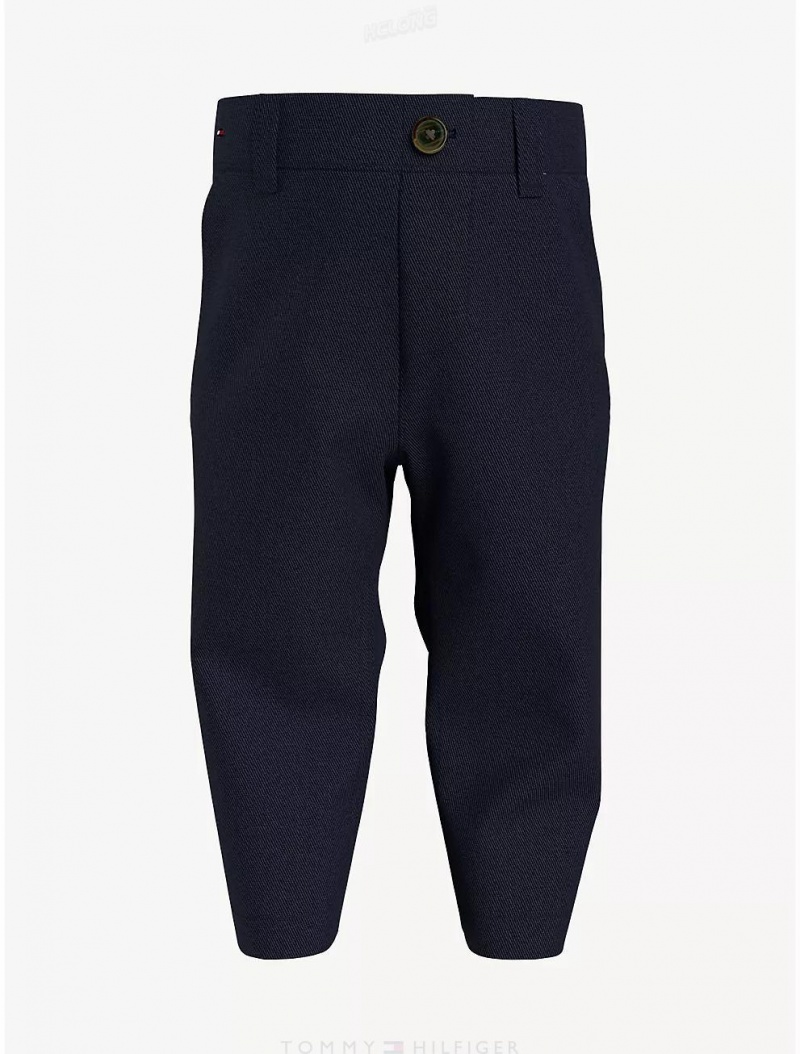 Tommy Hilfiger Babies' Solid Chino Pants Desert Sky | 2307-UGBSV