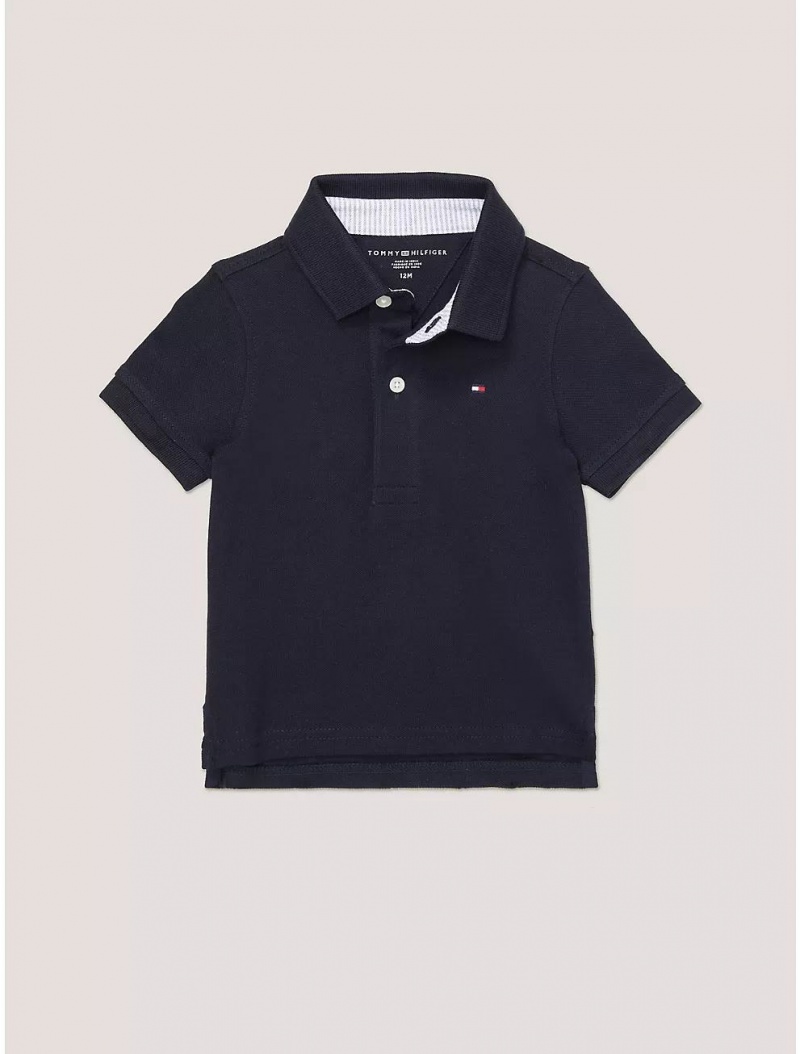 Tommy Hilfiger Babies\' Solid Stretch Polo Polos Desert Sky | 4508-ZDYCO