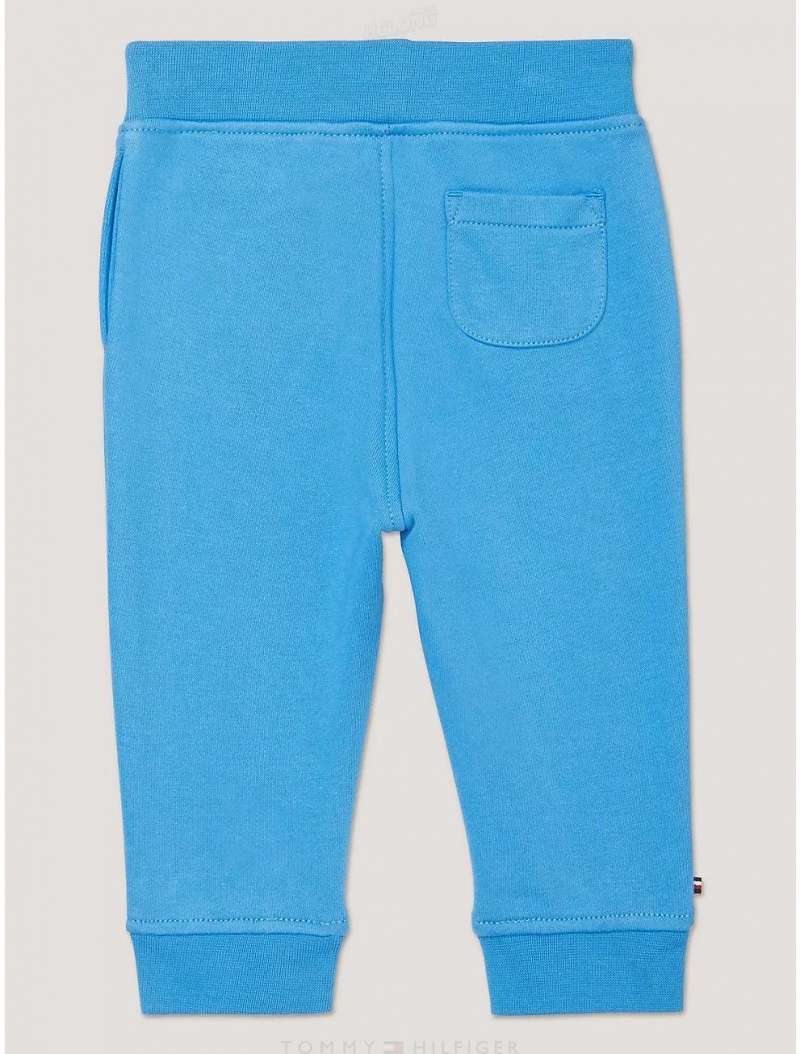 Tommy Hilfiger Babies' Tommy Logo Sweatpant Sweatpants + Joggers Aegean Ocean | 0179-HYRGO