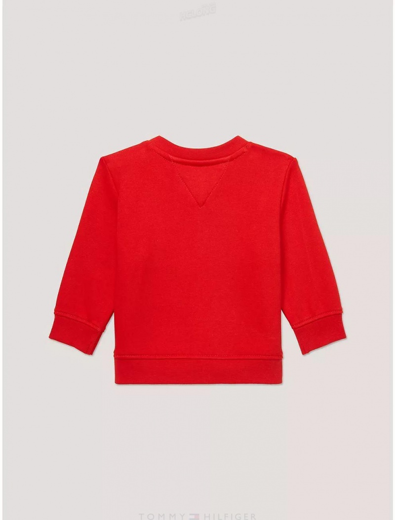 Tommy Hilfiger Babies' Tommy Logo Sweatshirt Sweatshirts & Sweaters Blush Red | 4923-GNPXF