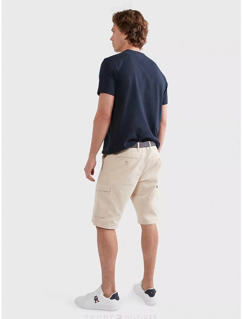 Tommy Hilfiger Belted Cargo Short Shorts Mudstone | 2890-NKVCZ