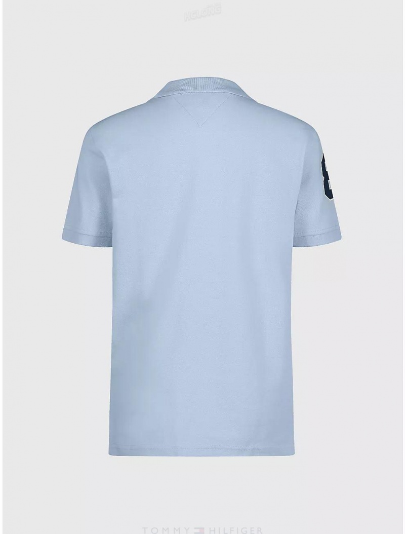 Tommy Hilfiger Big Kids' H Polo Polos Cerulean | 7659-ZQKNY