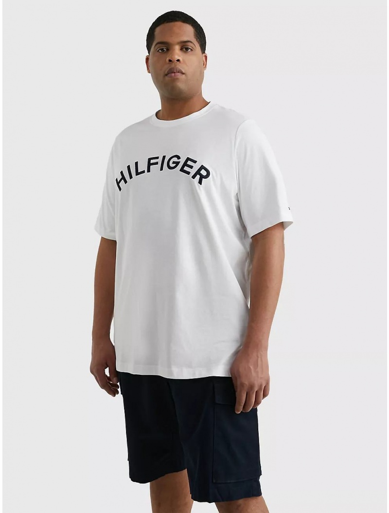 Tommy Hilfiger Big and Tall Arch Logo T-Shirt Big & Tall White | 9305-FSDBM