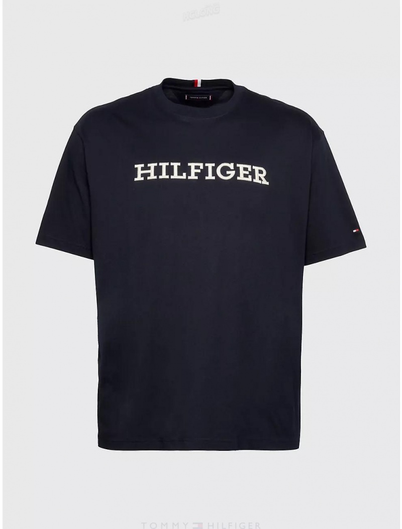 Tommy Hilfiger Big and Tall Hilfiger Monotype T-Shirt Big & Tall Desert Sky | 0783-IWMRB