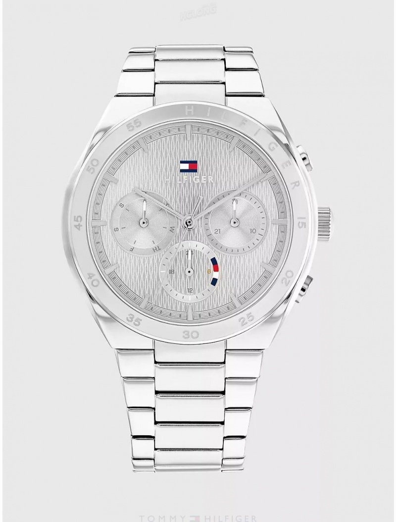 Tommy Hilfiger Casual Watch with Stainless Steel Bracelet Watches Grey | 7082-BQMFG