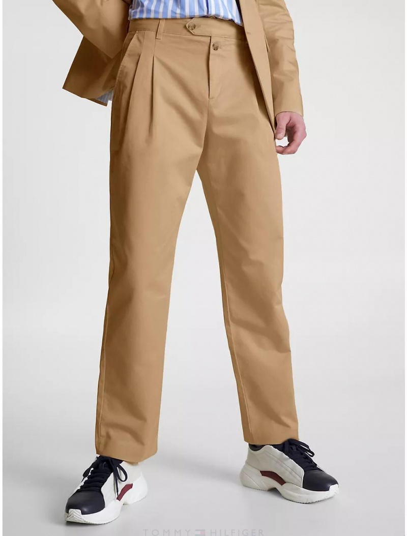 Tommy Hilfiger Chino Trouser Pants Classic Beige | 8027-LGEBT