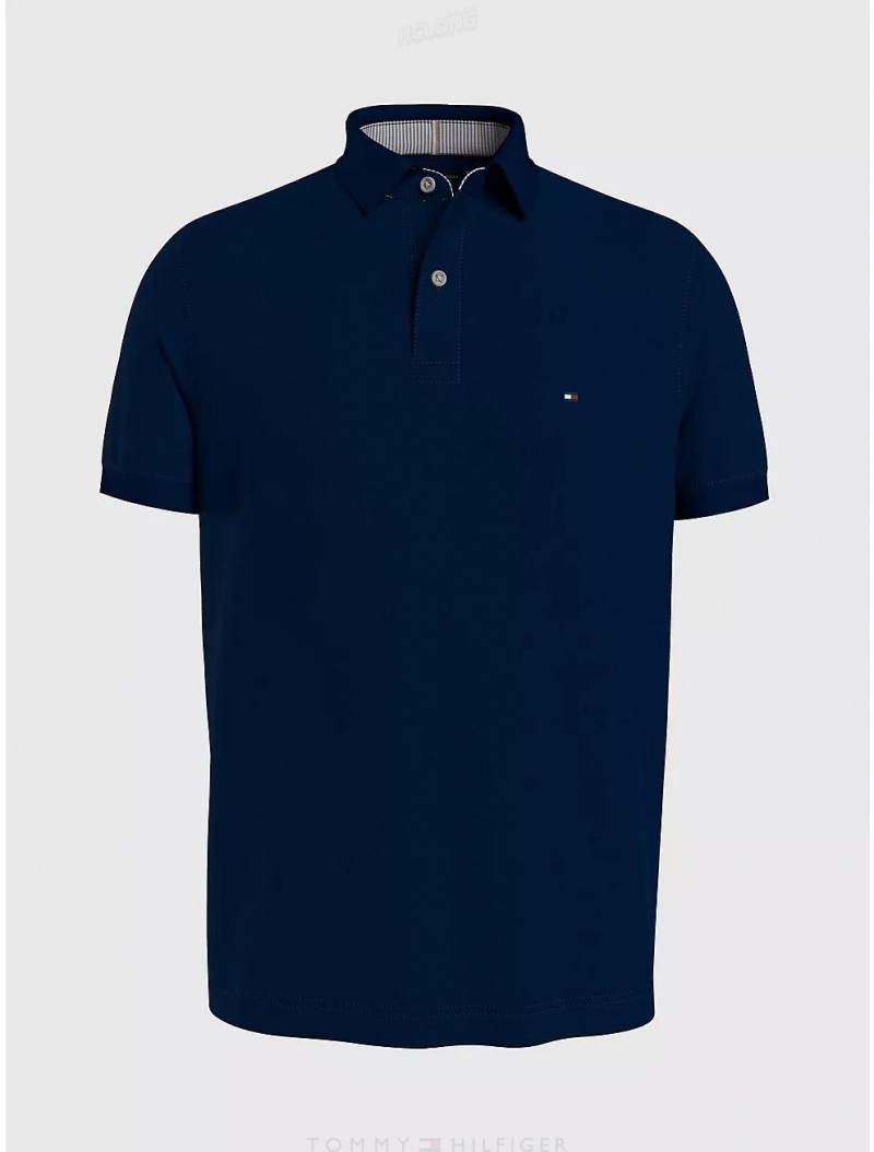 Tommy Hilfiger Classic Fit 1985 Polo Tops Desert Sky | 8391-TPENH